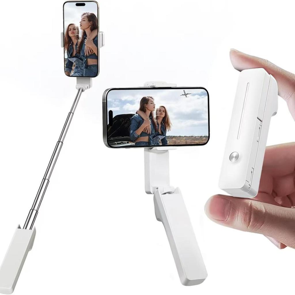 Compact Extendable Bluetooth Selfie Stick with Wireless Remote, for Travel and Outdoor Photography, with Mobile Phone Holder