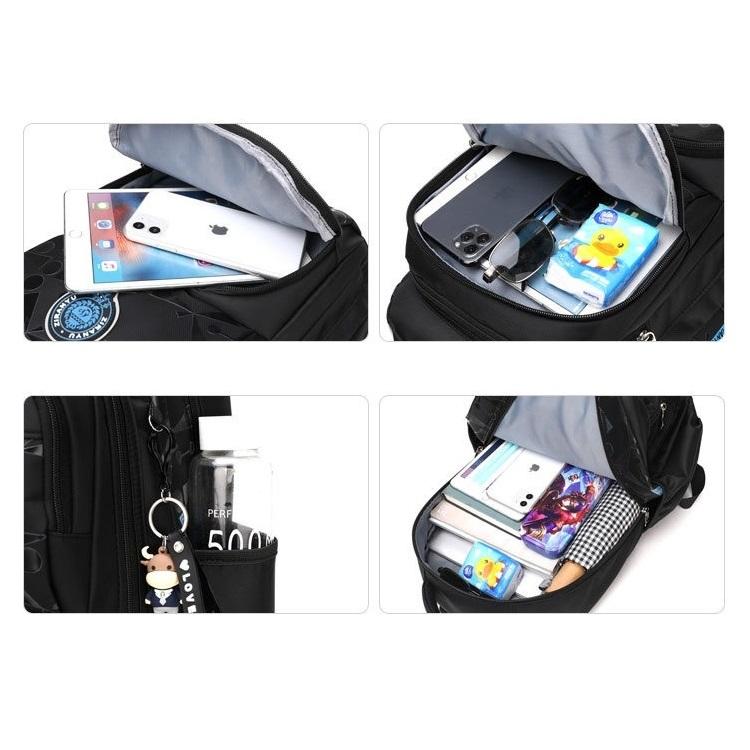 School Trolley Bag Roller Student Backpack 6 Wheels (31*20*46cm)ZRY8002