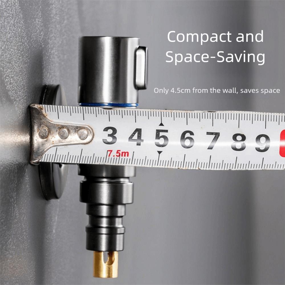 G1/2 Washing Machine Faucet Quick Opening Small Space Faucet Stainless Steel Water Tap  Bathroom