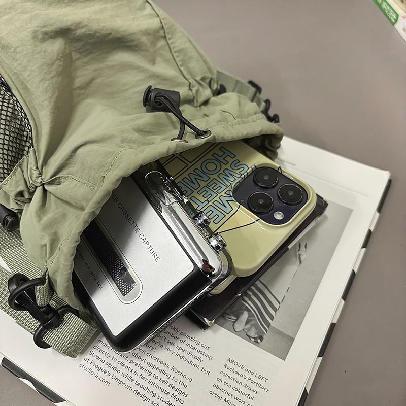 Drawstring Mobile Phone Bag Women's Crossbody Bag Sports Shoulder sportsBag