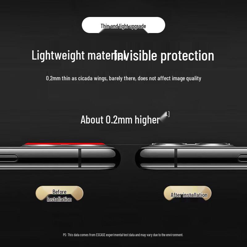 ESCASE Huawei Mate50 Pro Tempered Glass Camera Lens Protector