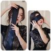 Maschera per gli occhi in raso sexy porno anime passione vincolante braccialetto paralume fascia di copertura nastro SM flogger frusta costume giocattoli del sesso gioco gioco per adulti