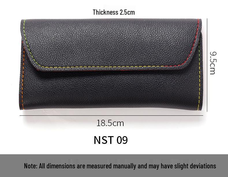 Manicure Tool Set: Precision Tweezers, Small Scissors, Clippers, Pusher, High-End Leather Case