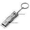 Universal  Whistle 150 db Aluminum Alloy Double Tube Lifesaving Emergency SOS Safety Survival Tool Kit Outdoor Camping E