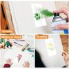 Cross-border 18 Plant Tranquil Environment, Flower Leaves Hollow Painting Template, Painted Inkjet Wall DIY Decoration