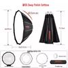 8-Sided Quick-Release 90/120cm Deep Parabolic Softbox for Photography and Video Lighting