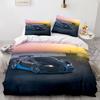 Sports Car Duvet Cover Sets Full Size,2/3 Piece Race Car Bedding Sets with Pillowcases for Teens Boys 2/3pcs Polyester Quilt Cover Gift