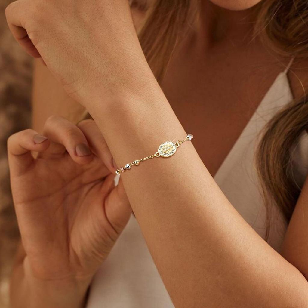 Catlica Bracelet for Women, 14 Karat Gold