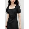 Elegant Square Neck Mid-Length Dress