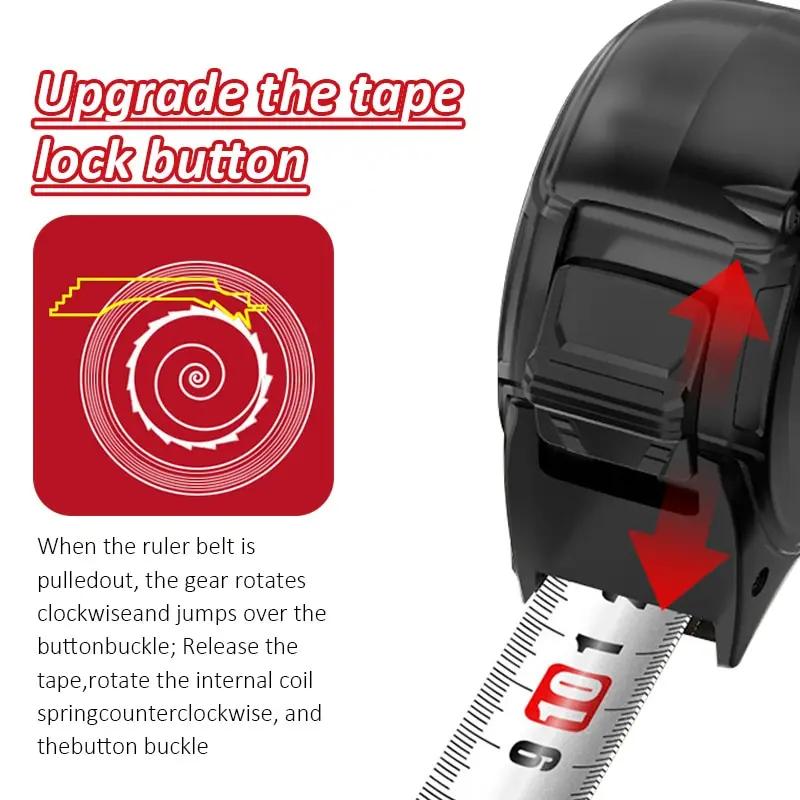 Steel Tape Measure 7.5M*25MM/3M*19MM Household Anti-fall Thickened Durable Meter Ruler Wear-resistant Box Ruler.