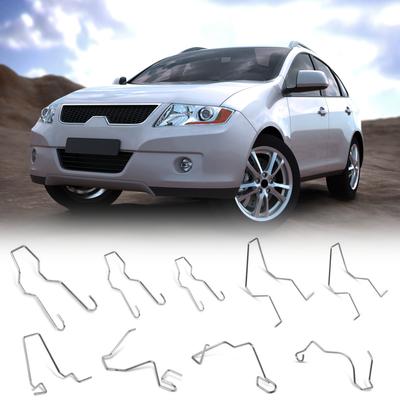 9PCS Birne Halte Frühling Clips Scheinwerfer Halte Clips Edelstahl Auto Scheinwerfer Schellen für