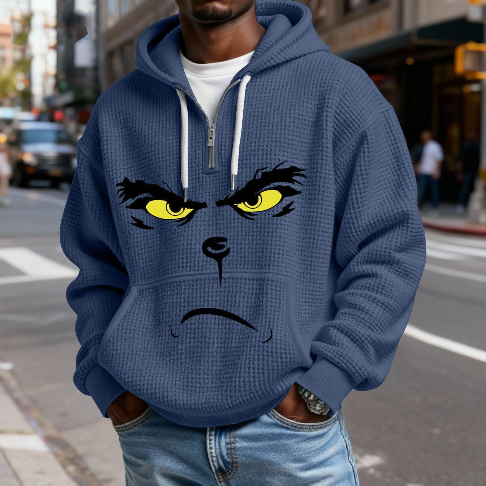 

Mokaloha Men s Casual Solid Color Zipper Long Sleeve Hooded Sweatshirt, Everyday Zipper Casual Long Sleeve T-Shirt XXXXXL тёмно-синий