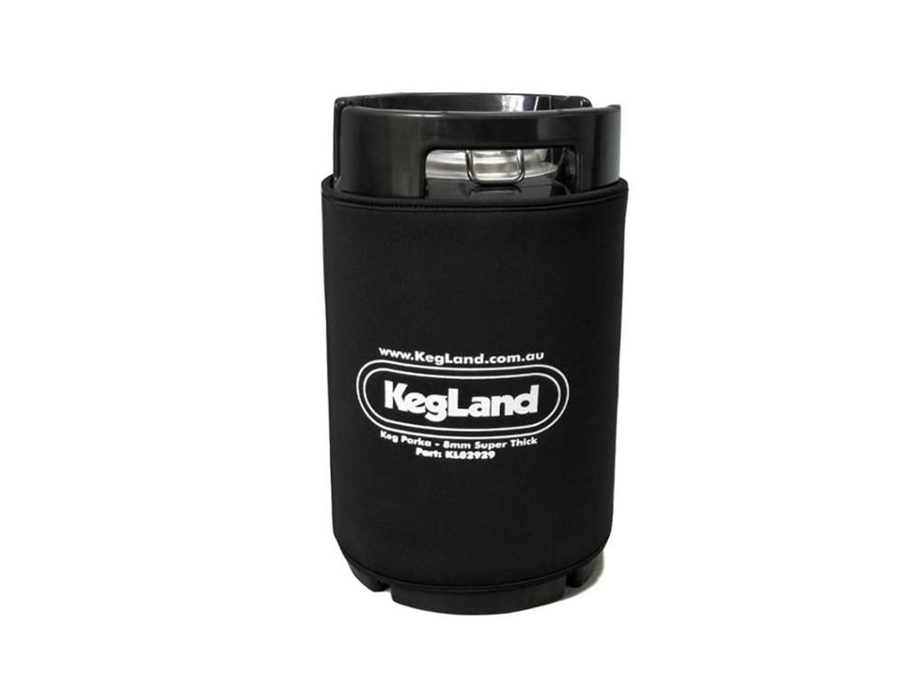 KegLand Barutstyr 9,5/19L Fat Jakke Ølfat Parka (Supertykk Svart) Hjemmebrygging Barverktøy