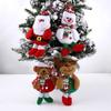 Home Decor Soft Hanging Plush Cute Christmas Pendant Ornaments Toy Doll Christmas Tree Decoration