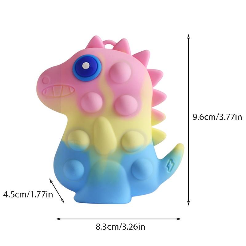 

New Silicone Dinosaur Bubble Squeeze Ball For Kids Stress Reliever Toy D