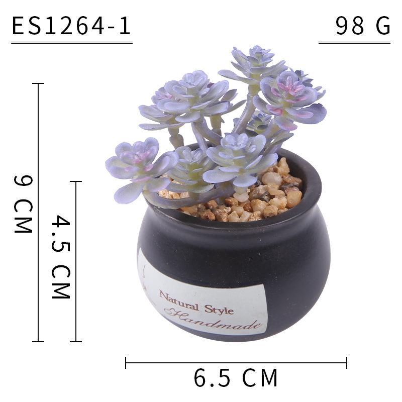 Украшение для дома Имитация суккулента Цементный бонсай, Искусственный суккулент в горшке, Мини-имитация суккулента в горшке