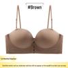 Sujetador Strapless Fruncido Push-Up con Soporte Invisible Antideslizante
