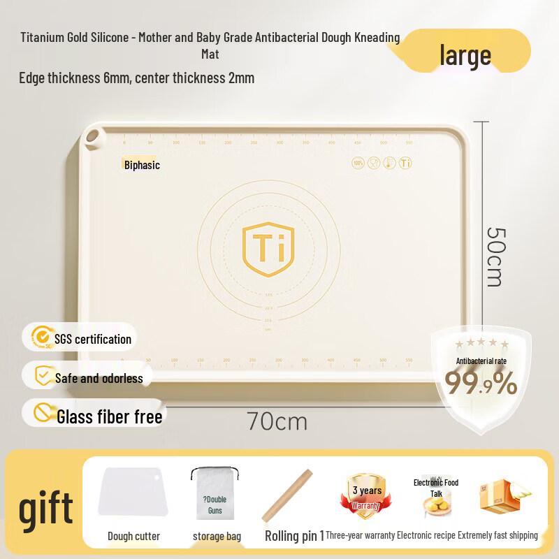 Youluo Food-Grade Odorless Silicone Dough Kneading & Rolling Mat