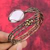 Phosphosiderite Bangle Gemstone Copper Cuff Bracelet Wire Wrapped Bangle Phosphosiderite Jewelry Adjustable Bangle Handmade Copper Jewelry