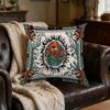 1Pc Vintage Sun Eye Cushion Cover Green Orange Psychedelic Print Pillowcase For Sofa Bed Decorative Throw Case Home Living Room