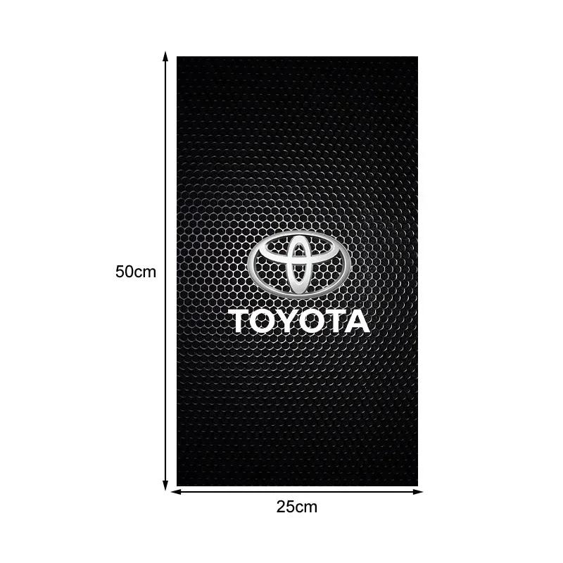 2 Peças Emblema de Carro Adesivo Pilar Central Adesivos Decorativos para Porta de Carro Para Toyota Chr Corolla Yaris Rav4 E150 E120 Land Cruiser 200