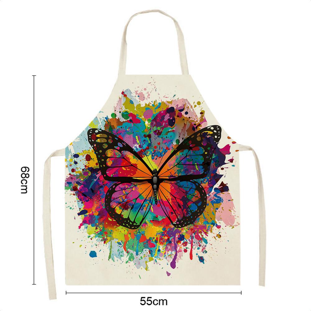 Kreslený motýl Zástěra Pečicí doplňky Ženy Zástěra Kuchyňská Zástěra Kuchyňské doplňky Kavárna Restaurace Restaurace Zástěra