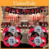 Decoraciones de Globos para Fiesta de Cumpleaños con Tema de Terror Gato Dibujo Animado Cabeza de Sirena