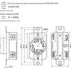 XIONGDA 30A 260V-450V Industriesteckdose im amerikanischen Stil (4-Loch)