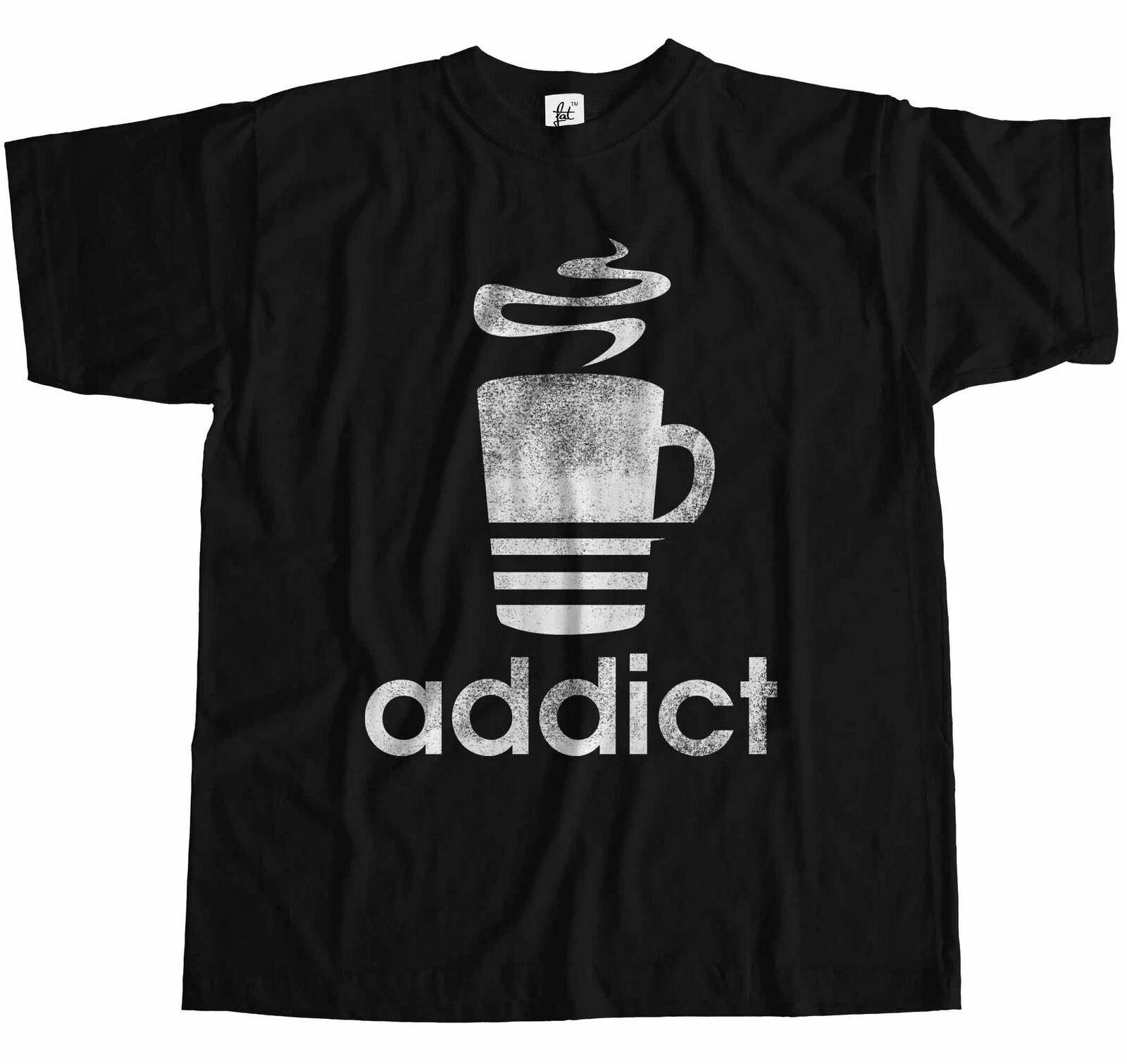 Addict Coffee Parody Mens T-Shirt S