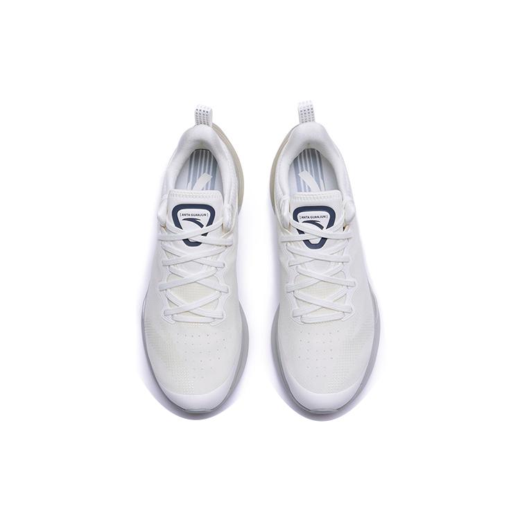 Anta Fabric Cushioning Slip Resistant Abrasion Resistant Breathable Lightweight Rebound Low Top Running Shoes Men's 112215680A-3