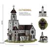 6172PCS Medieval Church Building Blocks European Castle Street View Model Bricks Desktop Decoration Toys For Kids Holiday Gifts