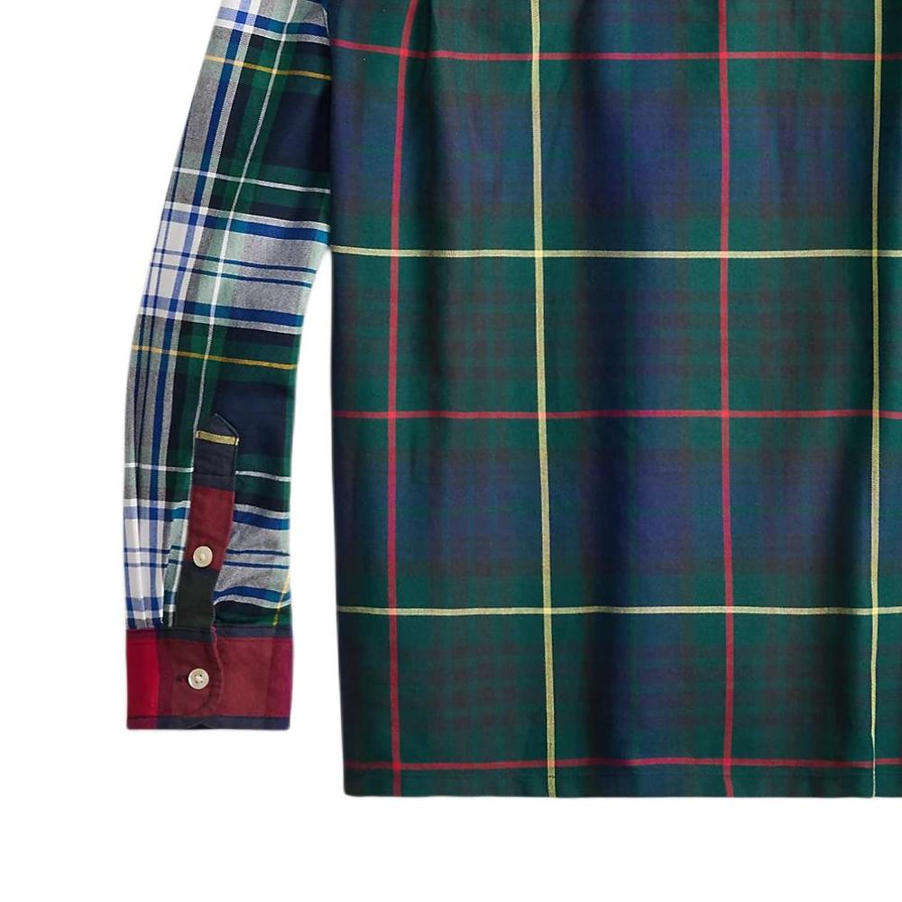 Polo Ralph Lauren Chemise Casual Manches Longues à Carreaux Color Block Poche Boutonnée Chemises Enfants 323981014-001