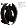 Dark Goddess Decor 3D Printed Figurine, Vintage Gothic Winged Women Ornament Statue, Desktop Decoration for Home Office Living Room