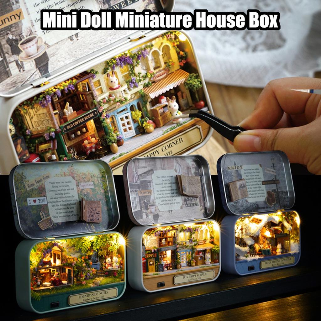 DIY Miniature House Kit – Handmade Box Craft House For Girls Birthday Gift 10ml