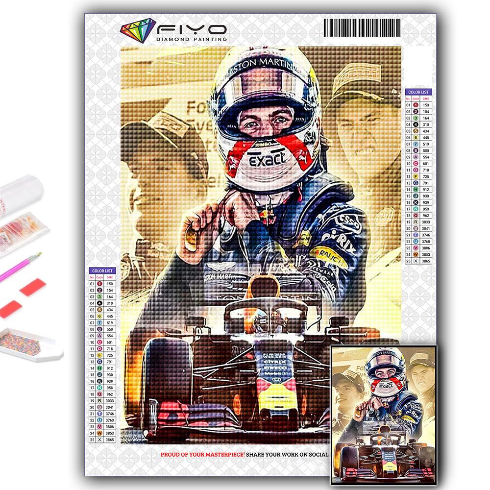 

5D Алмазная картина F1 Гонщик DIY Алмазная вышивка Горный хрусталь Украшение дома