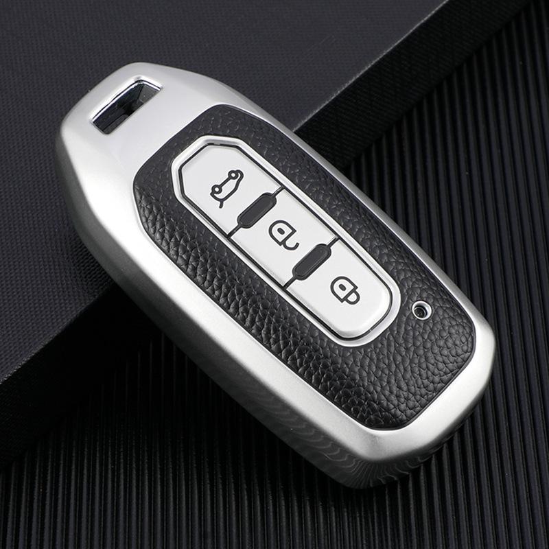 Ford Territory 2020 Leather Key Chain Cover - Full Wrap Protective Shell.