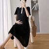 Shop   Women Collar Neck Summer Basic Maternity Midi Dress Won Wdr Wfhfwu5