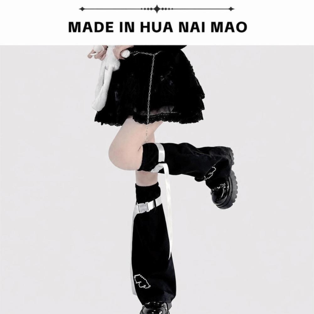 Wing Design Leg Socks Cover Trumpet Shaped High Tube Socks Boot Cuffs Cover Stockings For Women