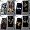 Egypt Nefertiti Anubis Ankh For Huawei P40 P20 P30 P60 Pro Nova 5T 9 P Smart Honor Magic5 Lite 50 70 90 X8 X8a X9a Case