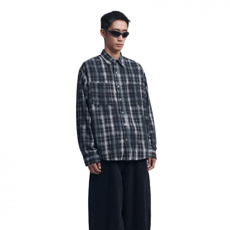 Nomanual O.d Check Shirt   Black