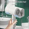 Universal No-Drill Wall Mounted Hair Dryer Holder and Organizer