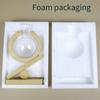 Creative Hydroponic Plants Transparent Glass Wooden Frame Vase Green Ivy Plant Simple Desktop Modern Decoration Ornament