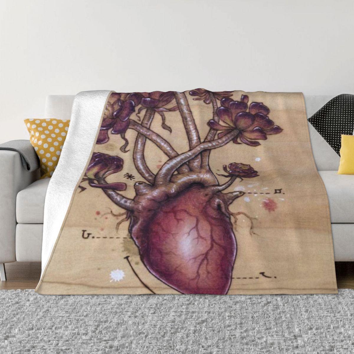 

Aeonium Heart Personalized Home Decor An Ultra-Soft Micro Fleece Blanket 50x60in