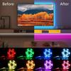 LED Strip Lights Waterproof Music Sync LED Light Strip New Year  Light Band with Remote and App Control For Bedroom Decoration