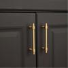 Satin Brass Drawer Pulls T Shape Furniture Handles Modern Pull Handles  Kitchen Cabinet Wardrobe