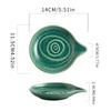 Kitchen Storage Spoon Holder in a Water Droplet Shape, Ceramic Long-Handled Spoon Rack, Suitable for Soup Spoons, Small Spoons, And Large Spoons