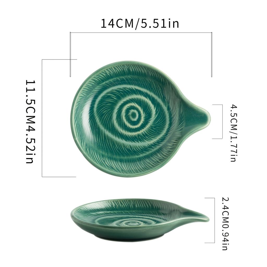Kitchen Storage Spoon Holder in a Water Droplet Shape, Ceramic Long-Handled Spoon Rack, Suitable for Soup Spoons, Small Spoons, And Large Spoons