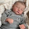 Realistic Reborns Newborn Baby 19Inch Sleeping Infant Doll Silicone/Cloth Body Baby with Clothes and Accessory Gift Set