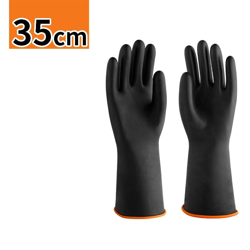 35-55cm Heavy-Duty Waterproof Latex Gloves Resistant To Chemical Acid Oil Resistant Family Industry Factory Work Safety Gloves