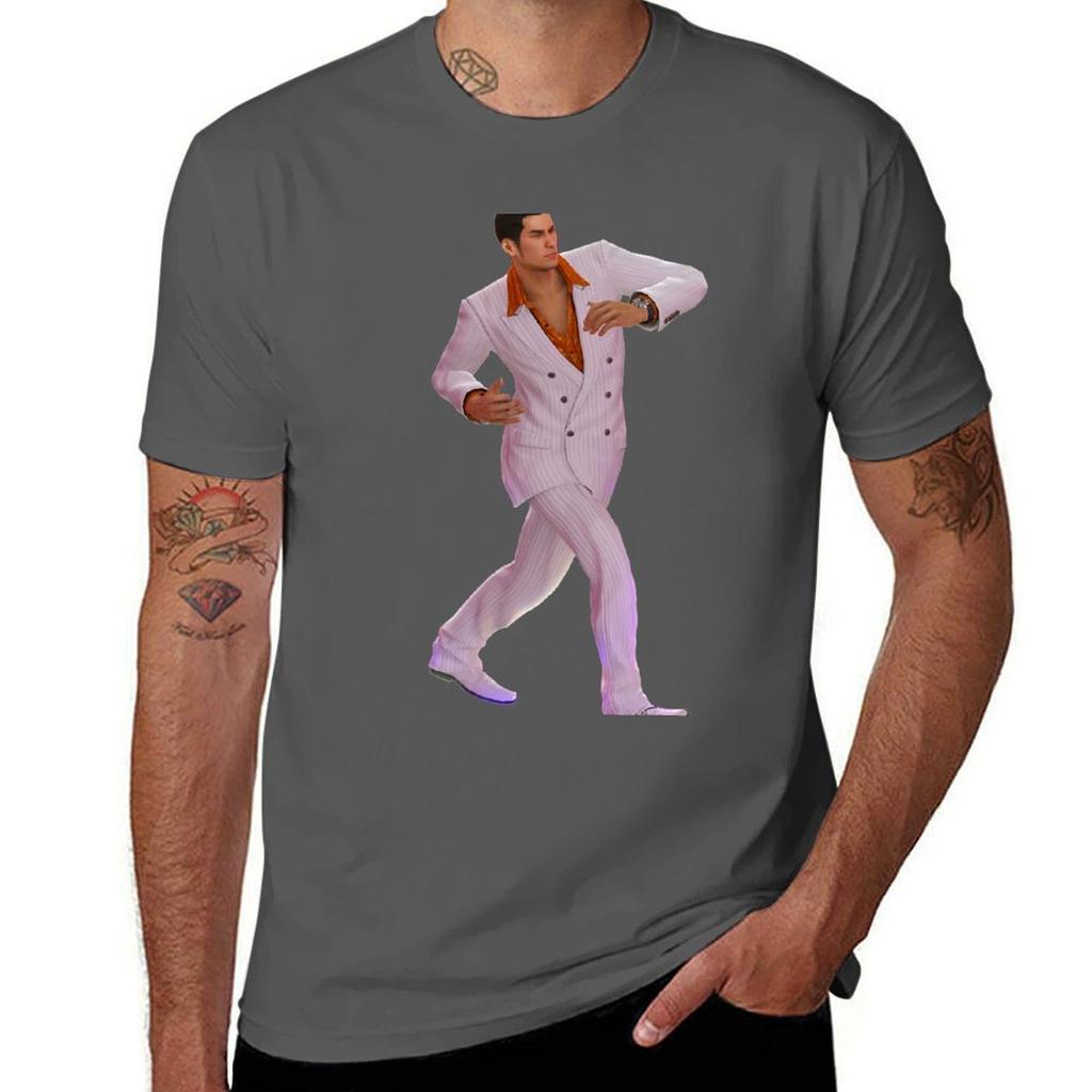 Dancing Kiryu Tshirt Soft Stretch Short Sleeve Top